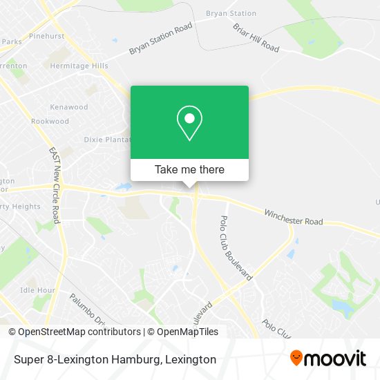 Super 8-Lexington Hamburg map