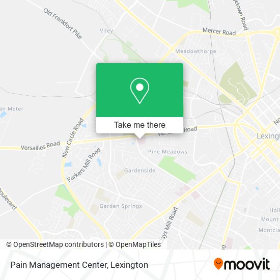 Pain Management Center map