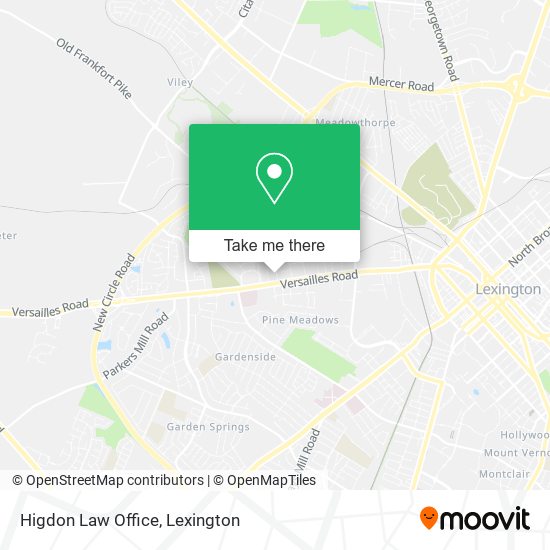 Mapa de Higdon Law Office