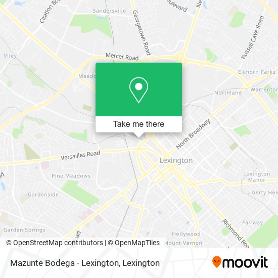Mapa de Mazunte Bodega - Lexington