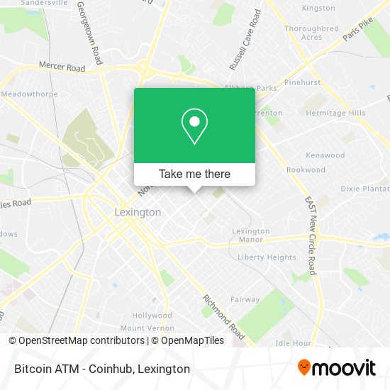 Bitcoin ATM - Coinhub map