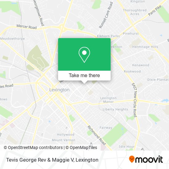 Mapa de Tevis George Rev & Maggie V