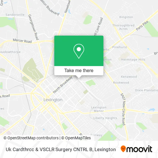 Mapa de Uk Cardthrcc & VSCLR Surgery CNTRL B