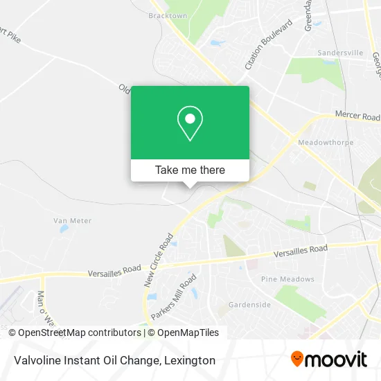 Mapa de Valvoline Instant Oil Change