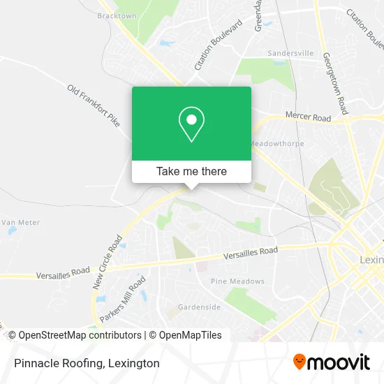 Pinnacle Roofing map