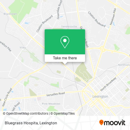 Bluegrass Hospita map