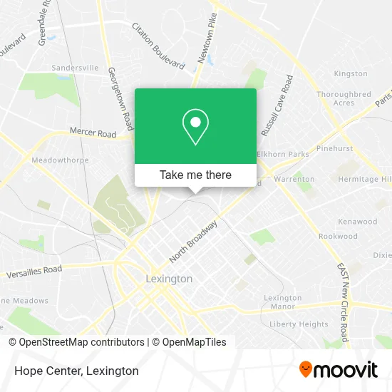 Hope Center map