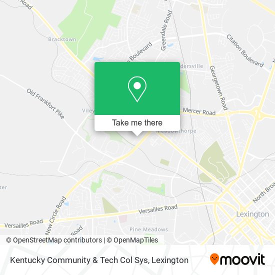 Mapa de Kentucky Community & Tech Col Sys