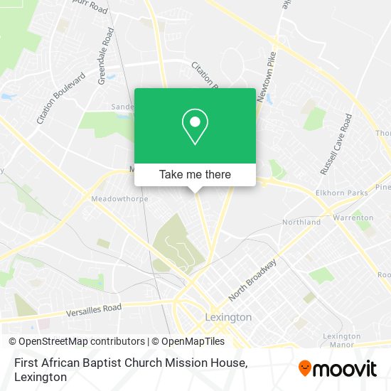 Mapa de First African Baptist Church Mission House
