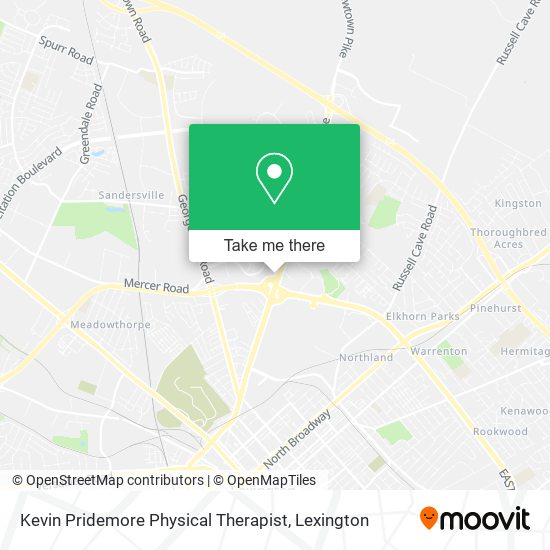 Mapa de Kevin Pridemore Physical Therapist