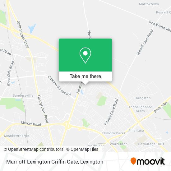 Mapa de Marriott-Lexington Griffin Gate