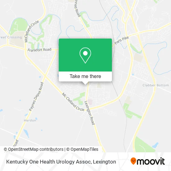 Kentucky One Health Urology Assoc map