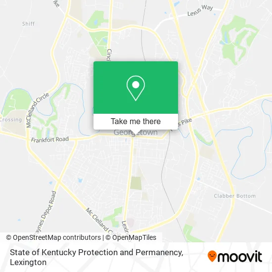 State of Kentucky Protection and Permanency map