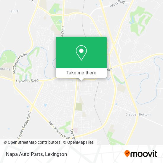 Mapa de Napa Auto Parts