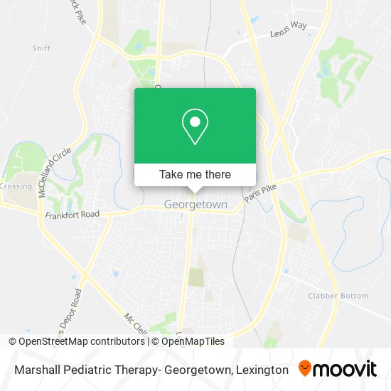 Marshall Pediatric Therapy- Georgetown map
