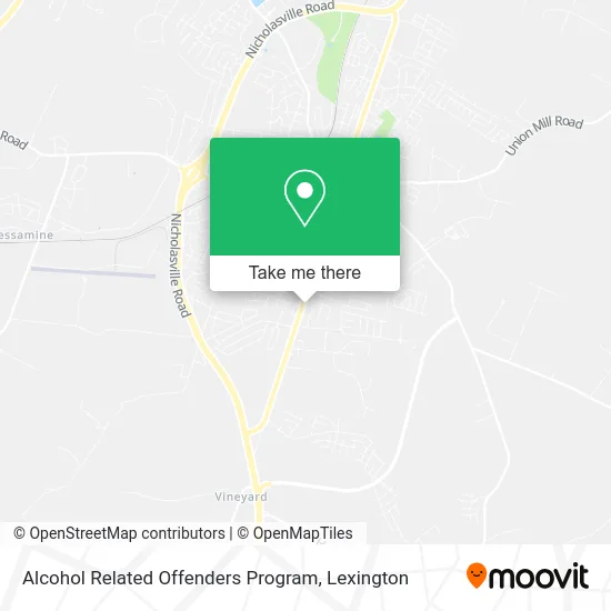 Alcohol Related Offenders Program map