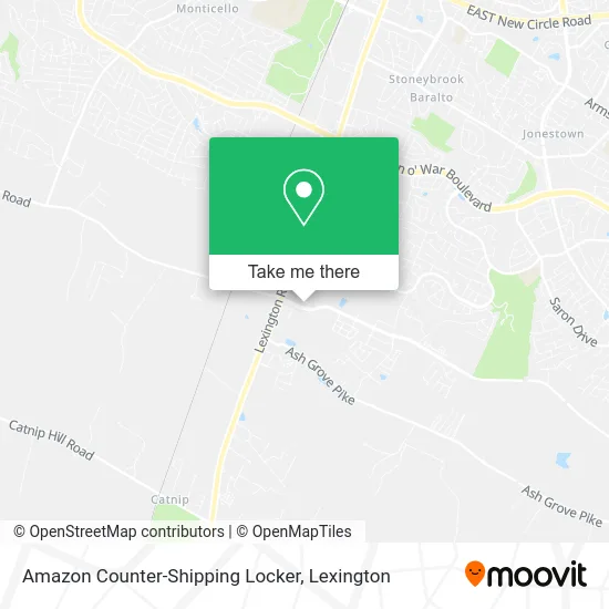 Amazon Counter-Shipping Locker map