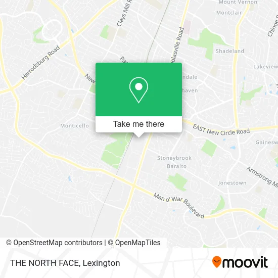 THE NORTH FACE map
