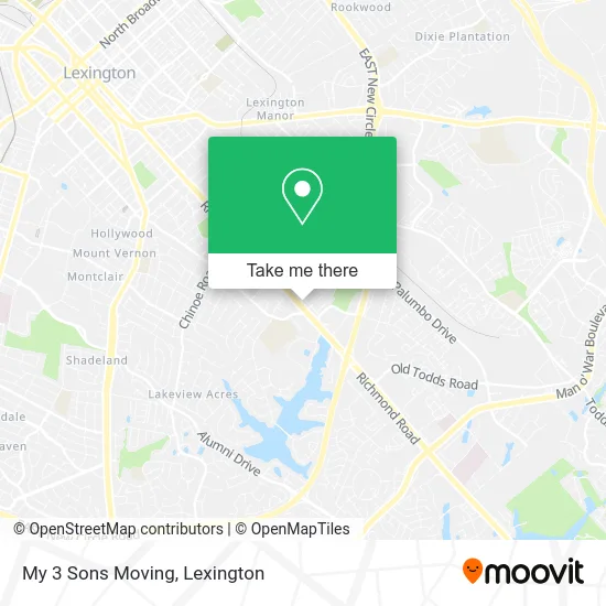 My 3 Sons Moving map