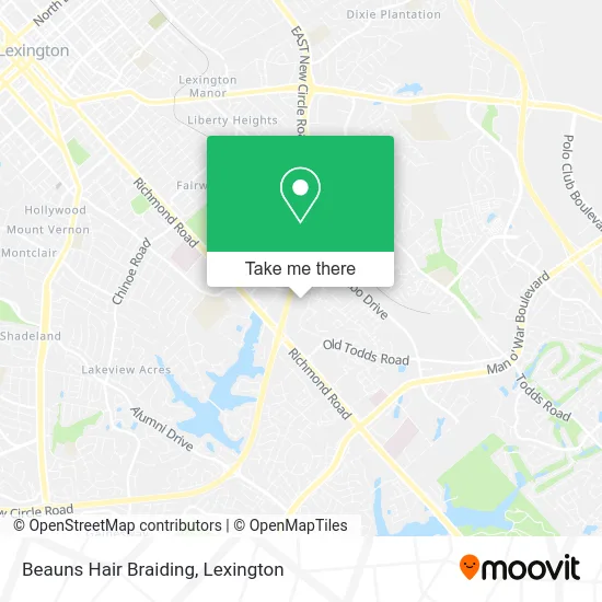 Beauns Hair Braiding map