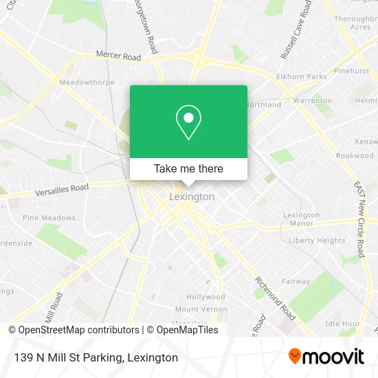 139 N Mill St Parking map