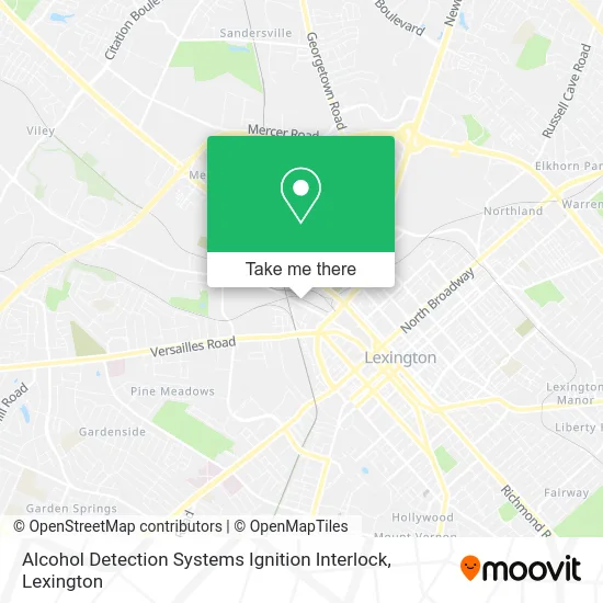 Mapa de Alcohol Detection Systems Ignition Interlock
