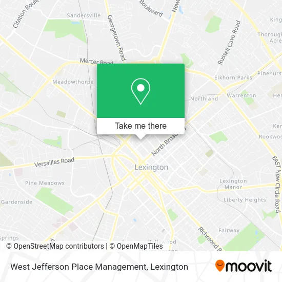 West Jefferson Place Management map