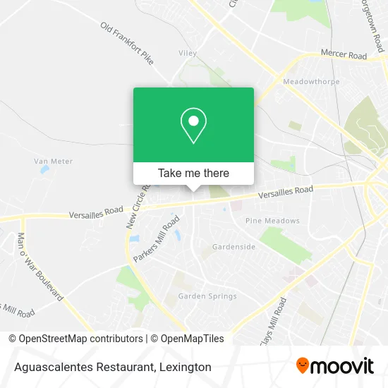 Aguascalentes Restaurant map