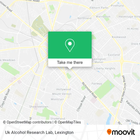 Uk Alcohol Research Lab map