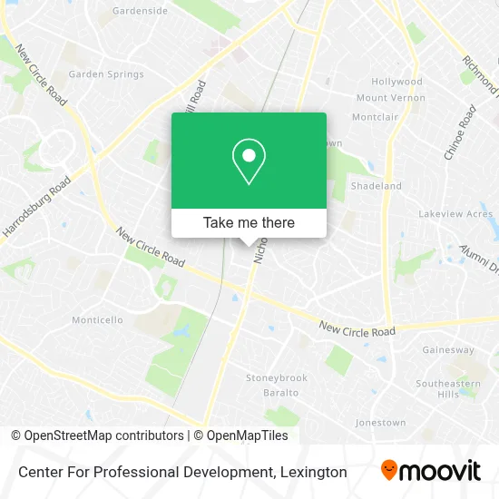Center For Professional Development map