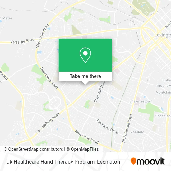 Uk Healthcare Hand Therapy Program map
