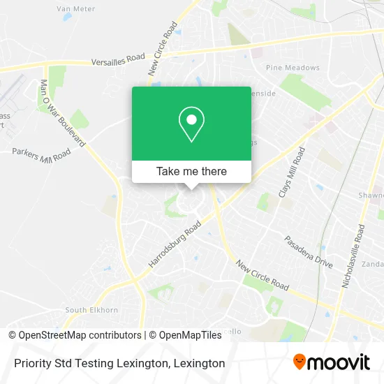 Priority Std Testing Lexington map