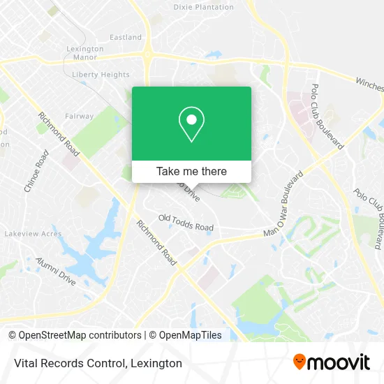 Vital Records Control map