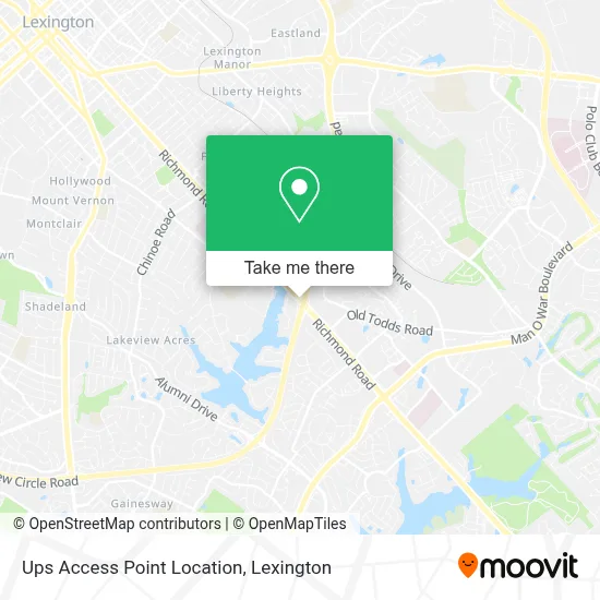 Ups Access Point Location map
