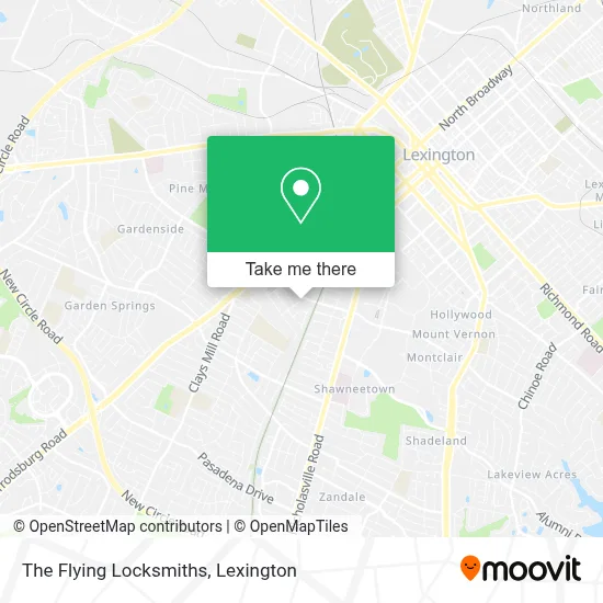 The Flying Locksmiths map