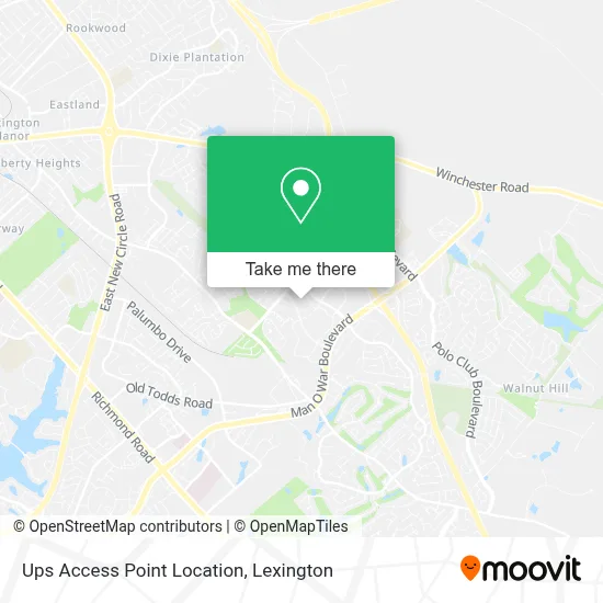 Ups Access Point Location map