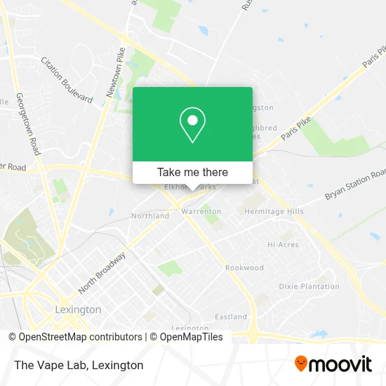 The Vape Lab map