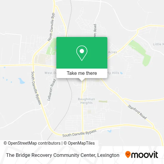 The Bridge Recovery Community Center map