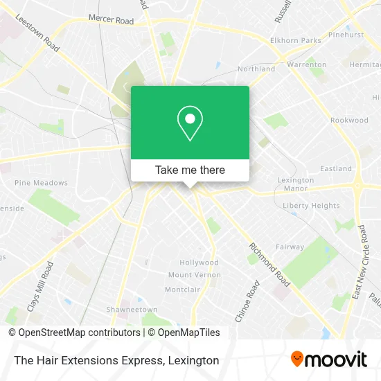 The Hair Extensions Express map
