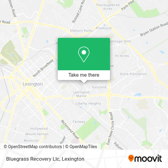Bluegrass Recovery Llc map