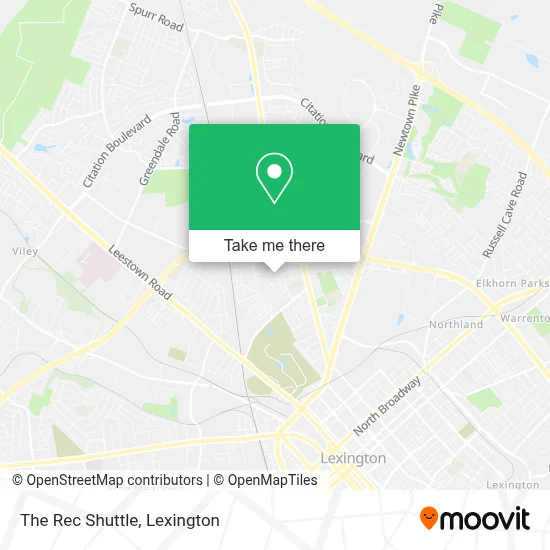 The Rec Shuttle map