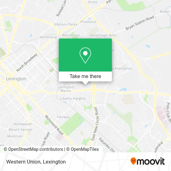 Western Union map
