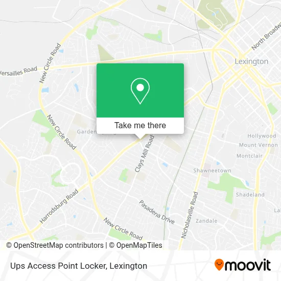 Ups Access Point Locker map