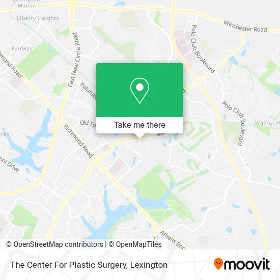 The Center For Plastic Surgery map