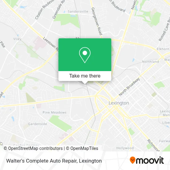 Walter's Complete Auto Repair map