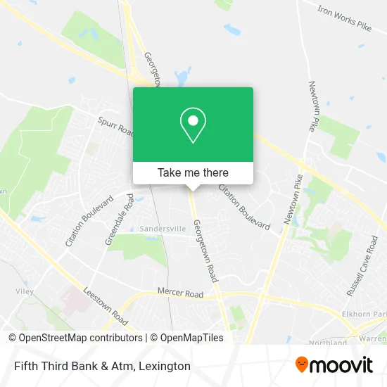 Fifth Third Bank & Atm map