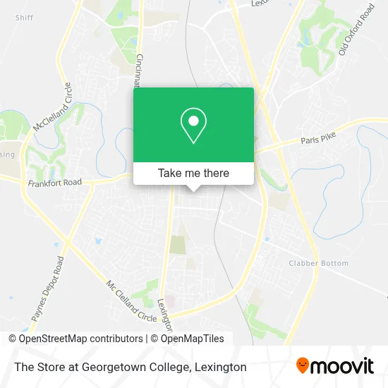 The Store at Georgetown College map