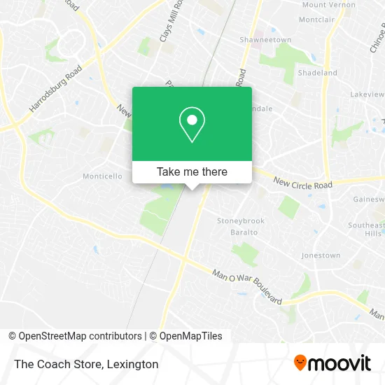 The Coach Store map