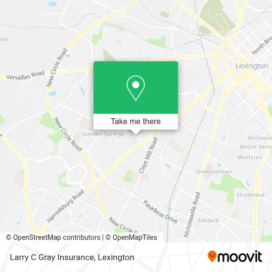 Larry C Gray Insurance map