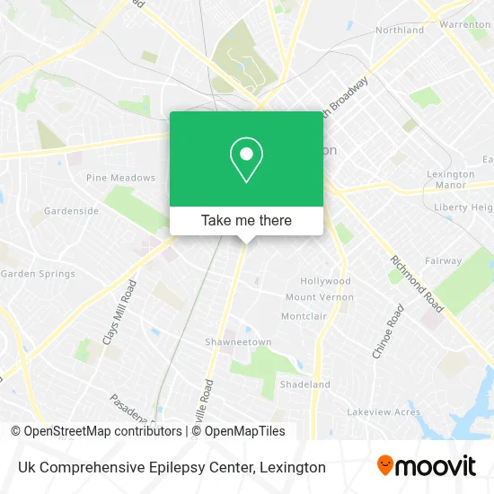 Uk Comprehensive Epilepsy Center map